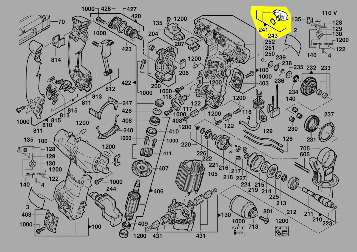 Manette changement vitesse réf. 4931380408 AEG